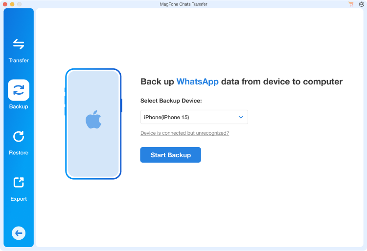 choose backup