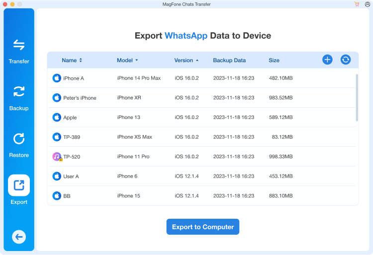 select export