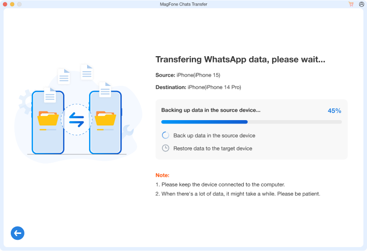 start transferring whatsapp