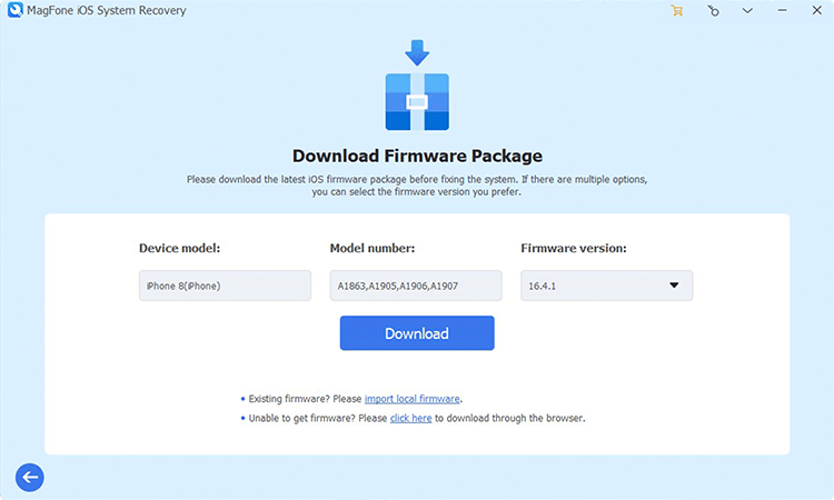 download firmware package