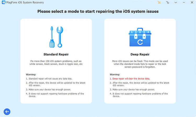two repair modes