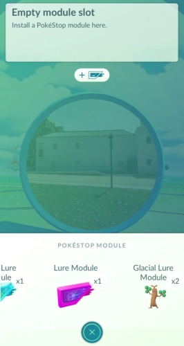activate glacial lures at pokestops