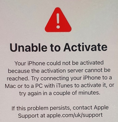 activation error server