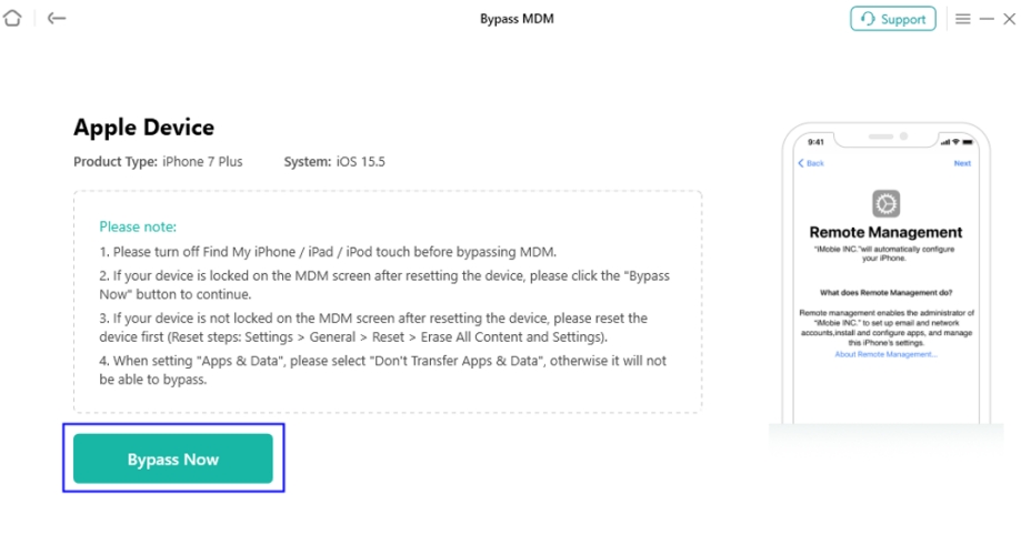 anyunlock bypass mdm