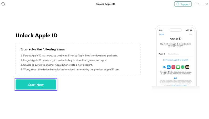 anyunlock unlock apple id