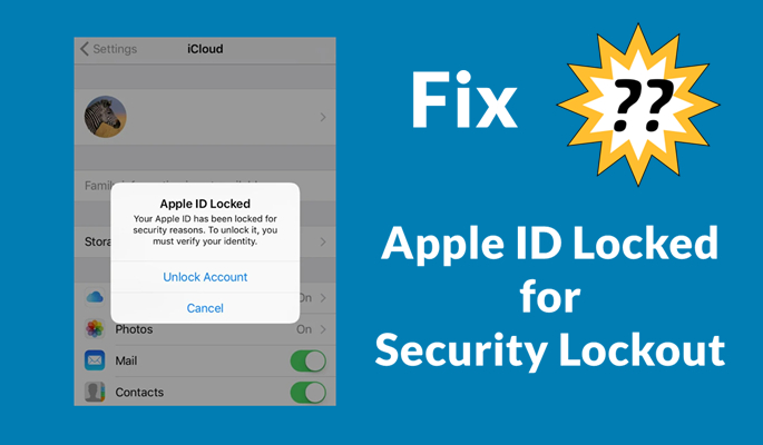 fix apple id locked for security reasons