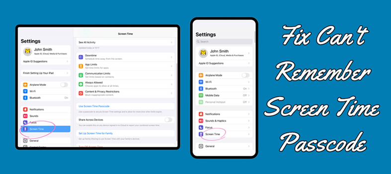 fix cant remember screen time passcode