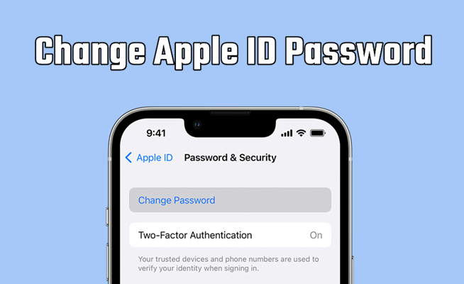 change apple id password