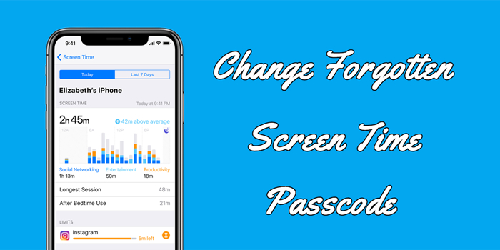 reset-forgotten screen time passcode