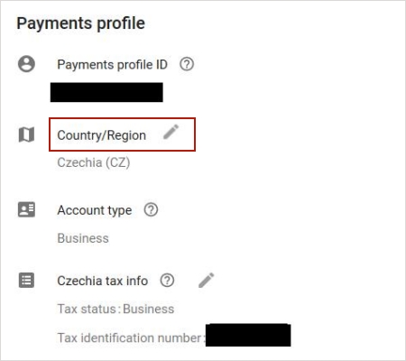 change google account location on pc