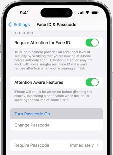 change passcode on iphone