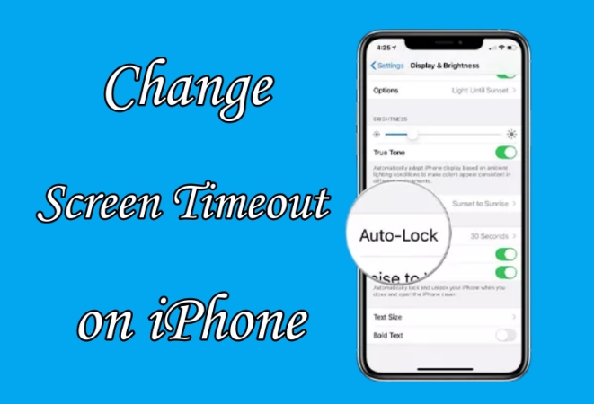 change screen timeout on iphone