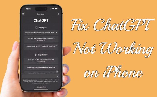 chatgpt not working on iphone