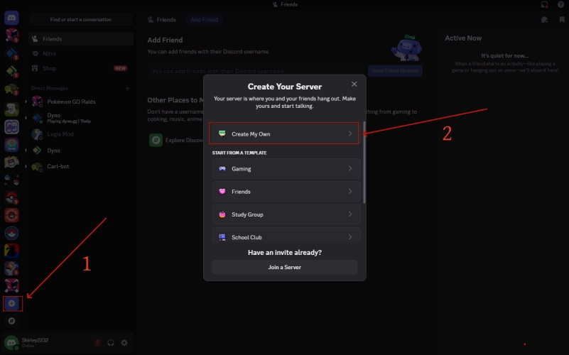 create pokemon go discord server
