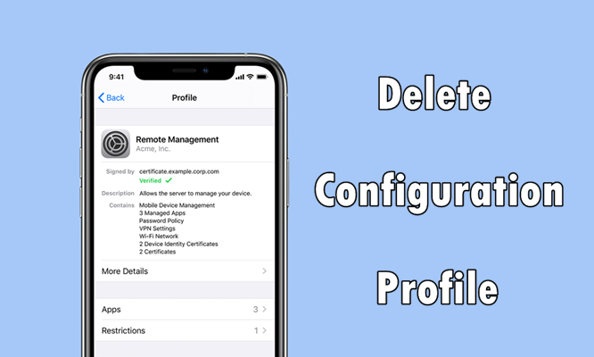 delete configuration profile
