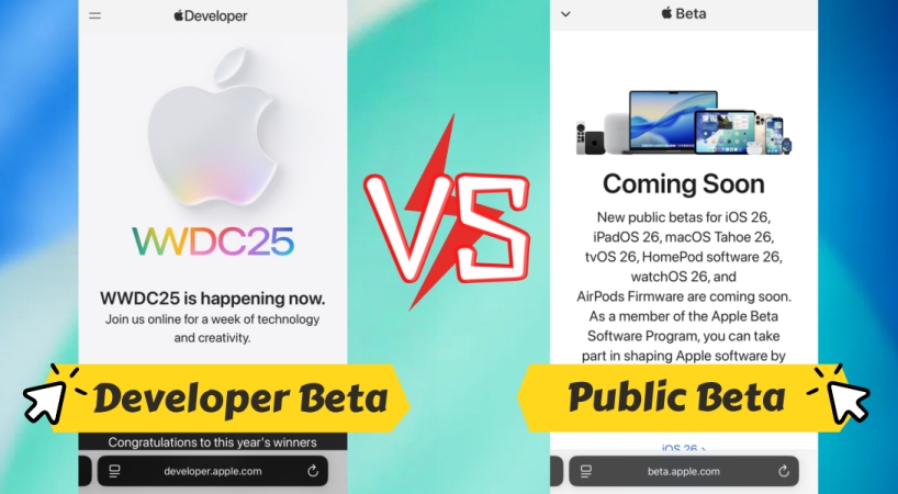 ios developer beta vs public beta