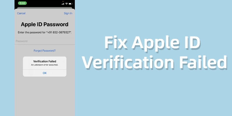fix apple id verification failed