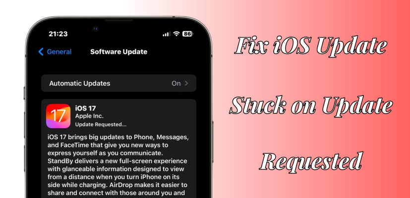 fix ios update stuck on update requested