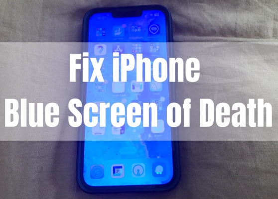 fix iphone blue screen