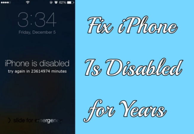 fix iphone disabled for years