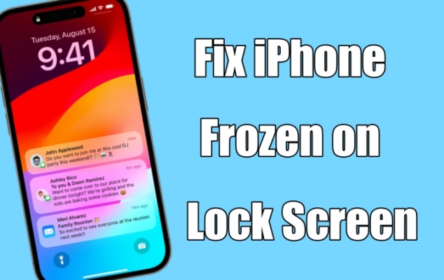 fix iphone frozen on lock screen