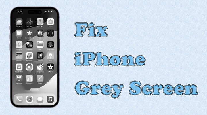 fix iphone grey screen