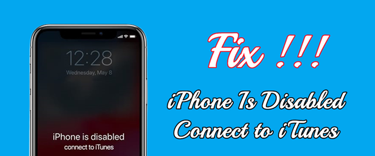 fix iphone is disabled connect to itunes