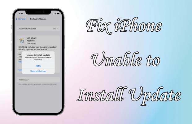 fix iphone unable to install update