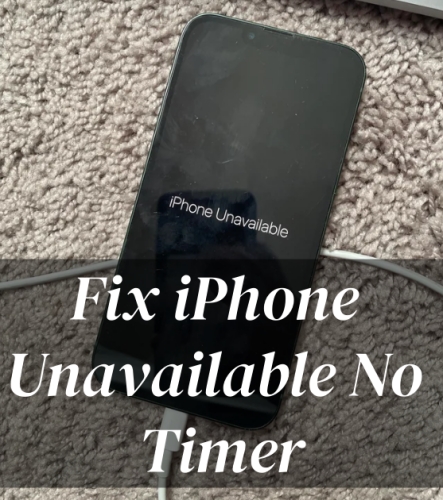 iphone unavailable no timer