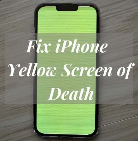 fix iphone yellow screen of death