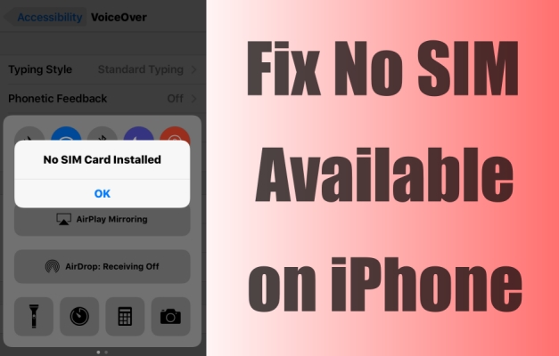 fix no sim available on iphone