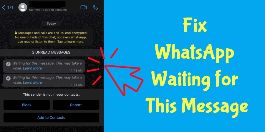 fix whatsapp waiting for this message