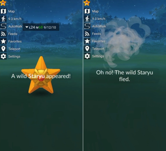 fled pokemon