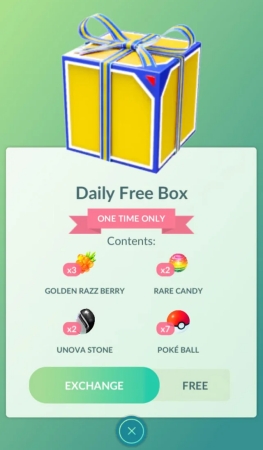 get daily free box pokemon