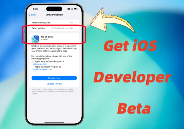 get ios developer beta