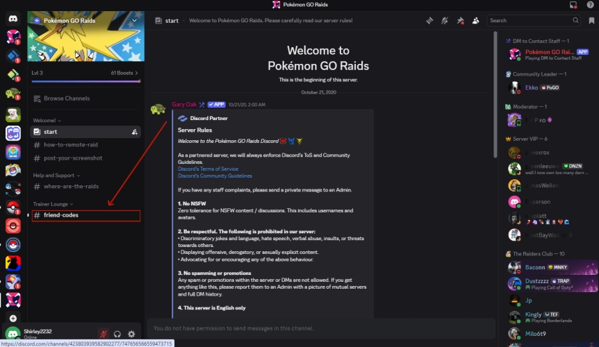 how to use pokemon go raid discord server