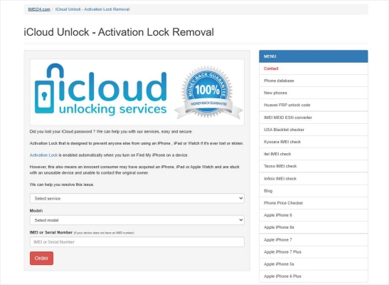 imei24 icloud unlock service