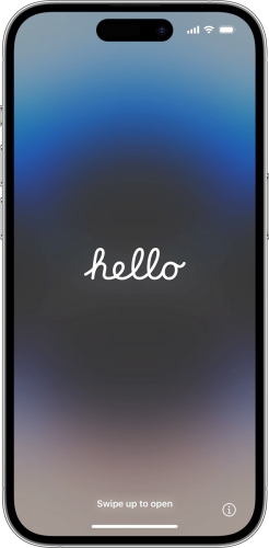 iphone hello setup screen