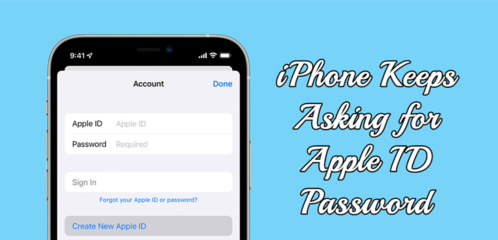 iphone keeps asking for apple id password