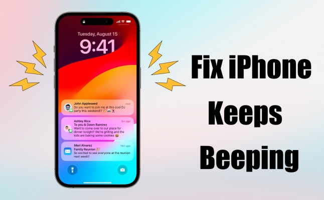 iphone keeps beeping