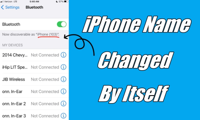 fix iphone name changed by itself