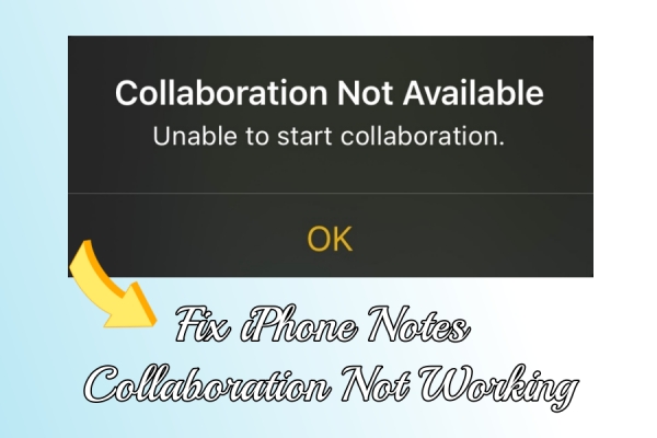fix iphone notes collaboration not working