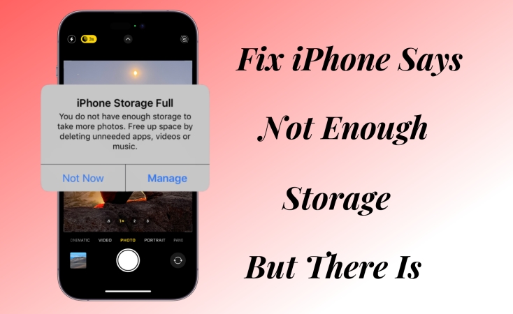 fix iphone says not enough storage but there is