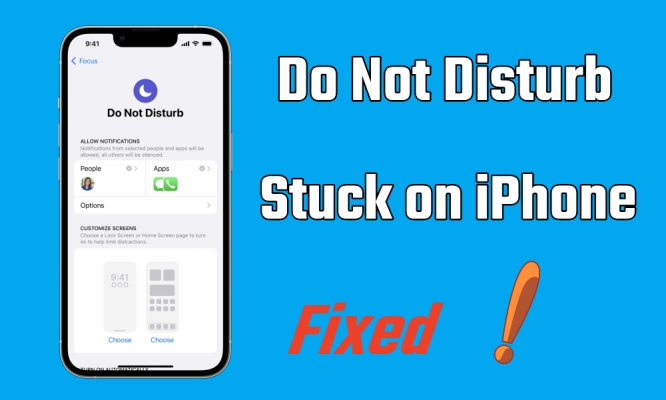 iphone stuck on do not disturb