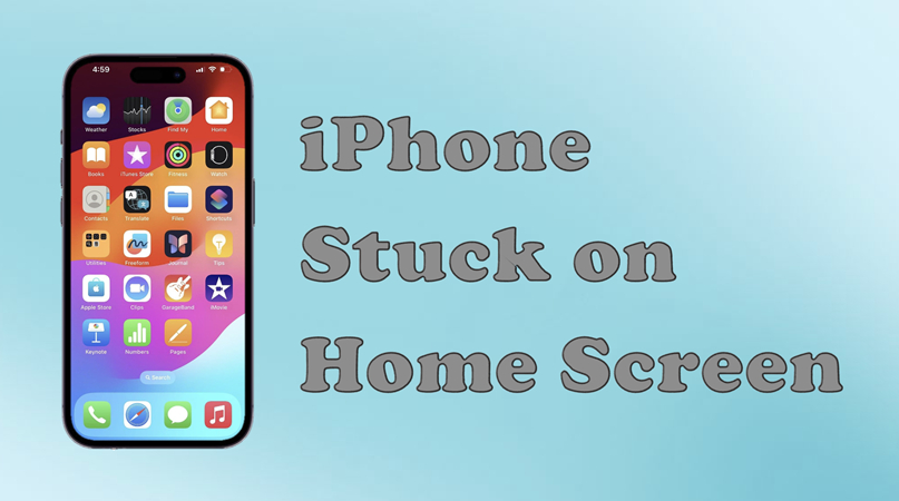 fix iphone stuck on home screen