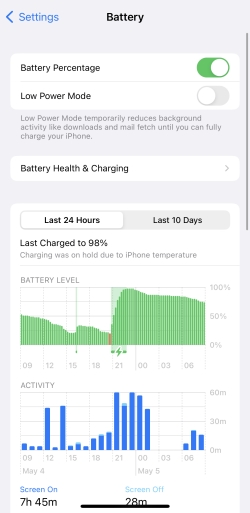lower power mode on iphone