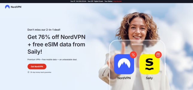 nord vpn page