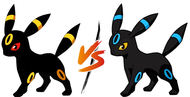 normal umbreon vs shiny umbreon