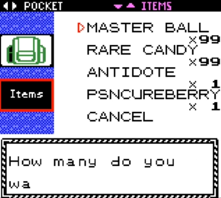 pokemon crystal cheat code