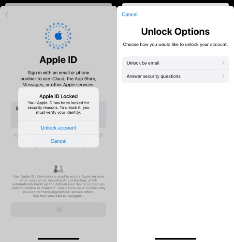recover apple id via phone number